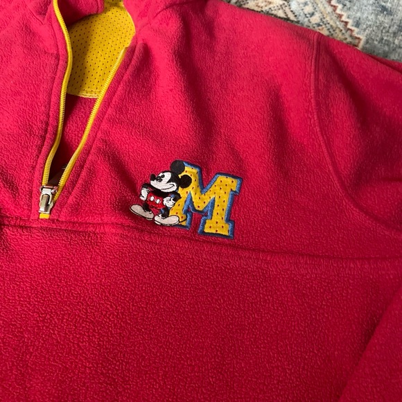 Vintage Mickey And Co Mickey Mouse Embroidery‎ Quarterzip Pullover Size Large - Picture 4 of 8
